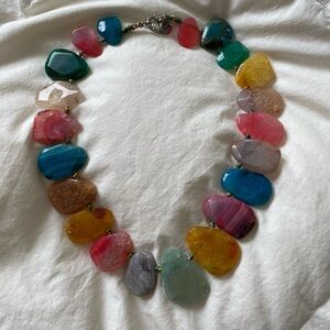 (Boutique) Multicolor Agate Necklace
